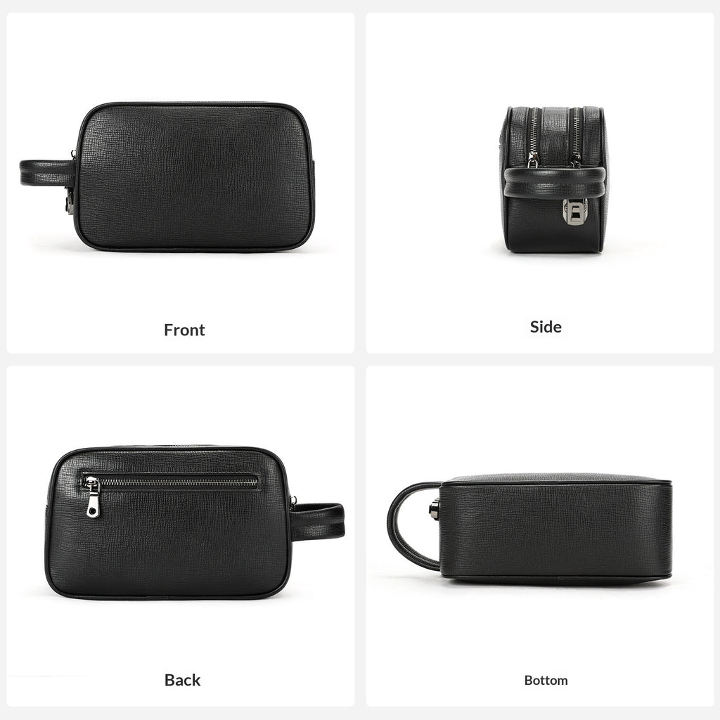 Sac en cuir véritable en cuir pour hommes