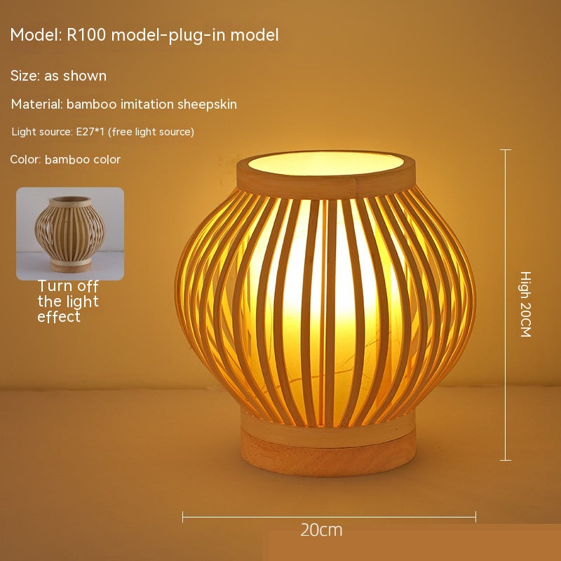 Japon Atmosphère Retro Homestay Bedroom Bedside Lampe