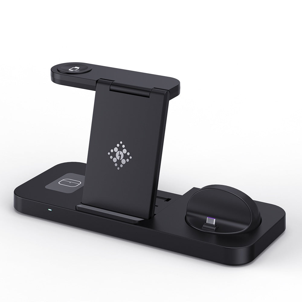 Stand de recharge sans fil pliant six en un