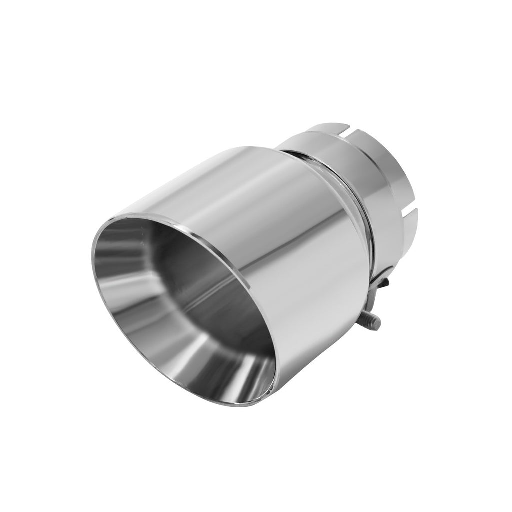 3''Inlet 4''Outlet Tailpipe Conseil d'échappement Tuyau d'échappement en acier inoxydable poli