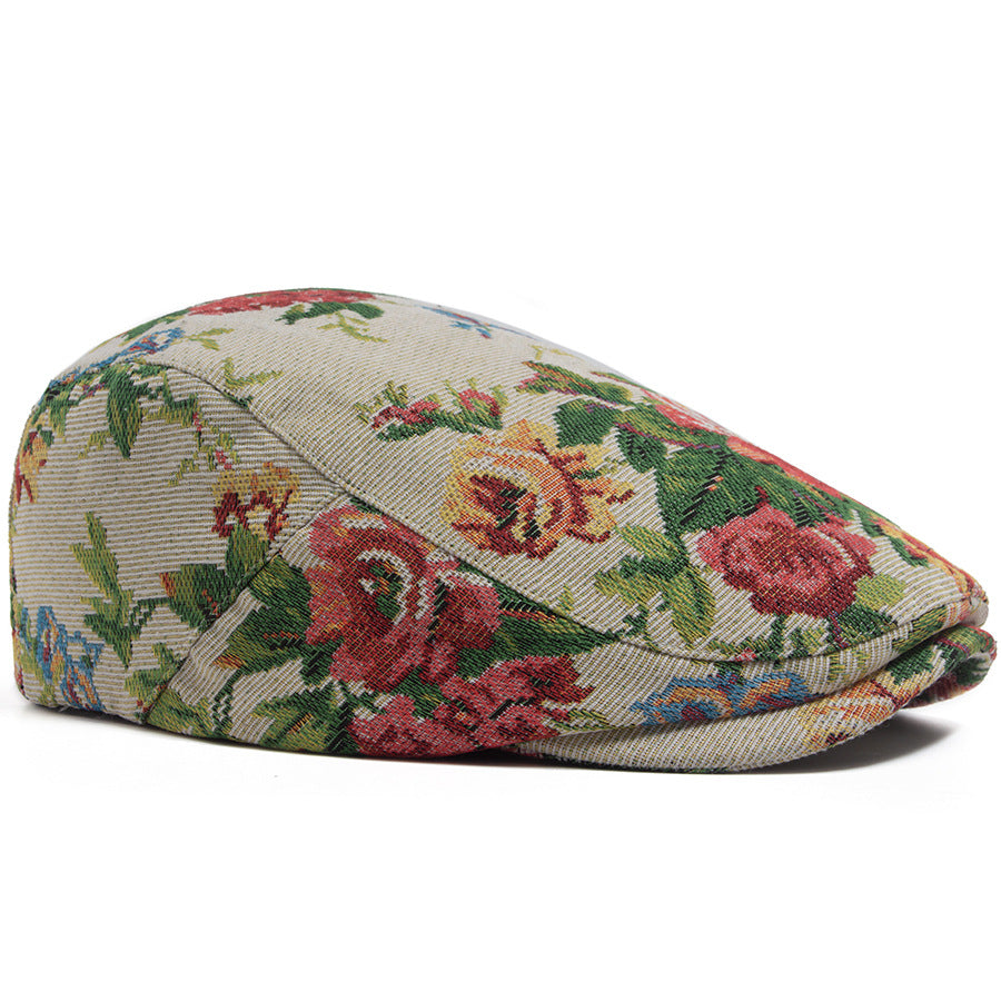 Béret Jacquard vintage pour les femmes