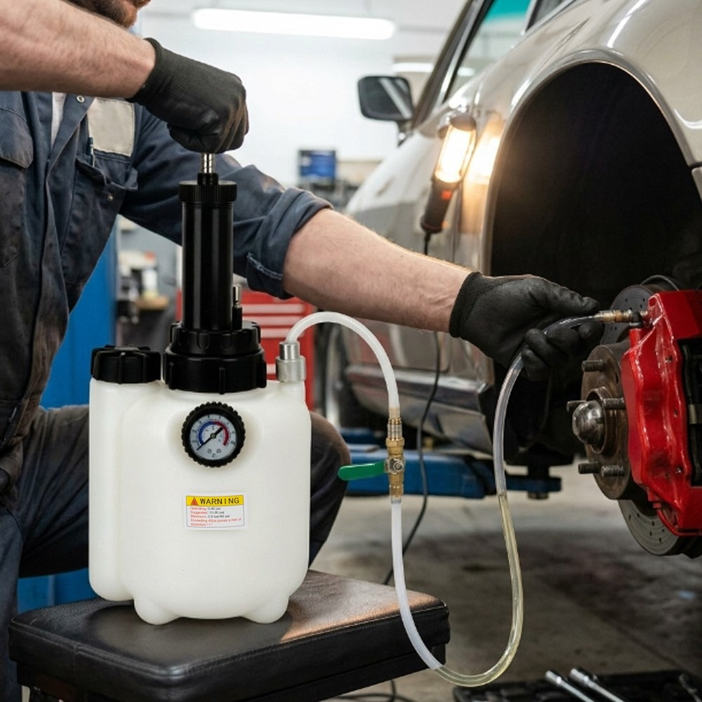 Pompe à fluide de transmission manuelle 3L ATF Système de transfert de remplissage d'huile avec 8 adaptateurs en aluminium