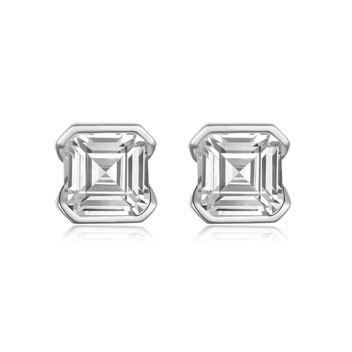 S925 Boucles d'oreilles de taille d'âne en argent sterling