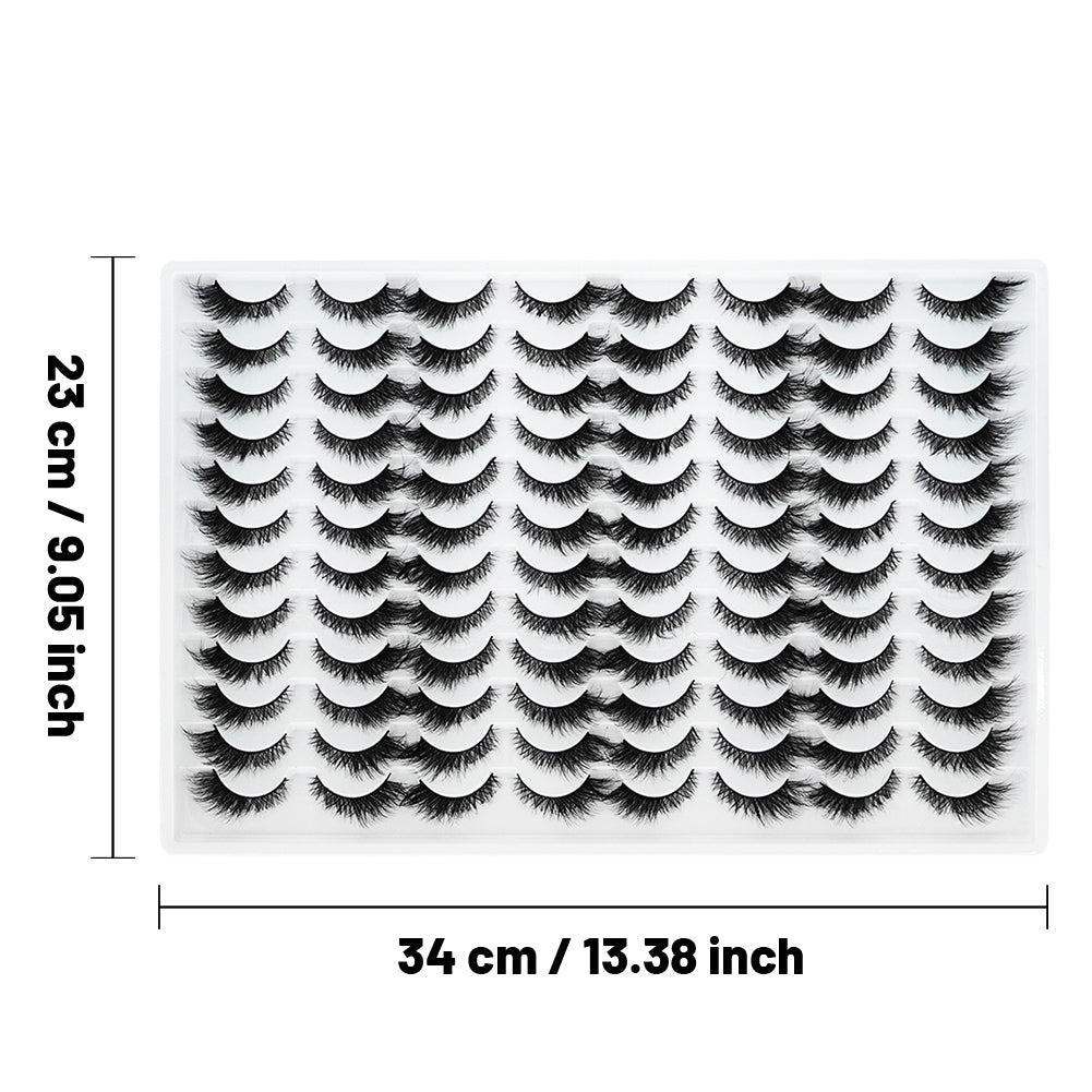 Les faux cils 3D sont multicouches