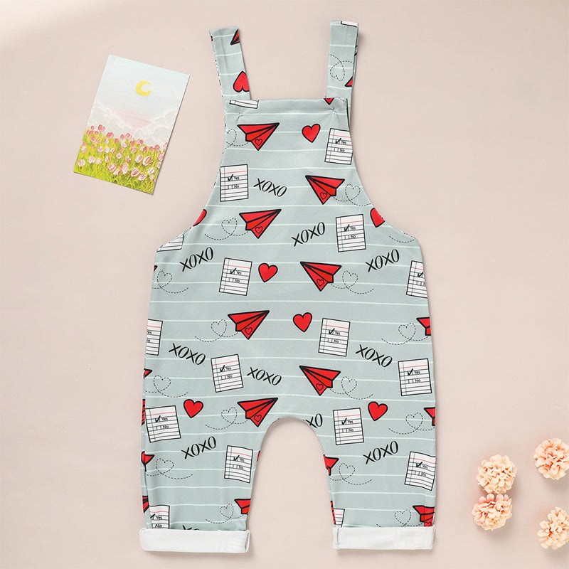 Bébé garçon fille Casual Heart & Paper Plane Imprimer les généraux