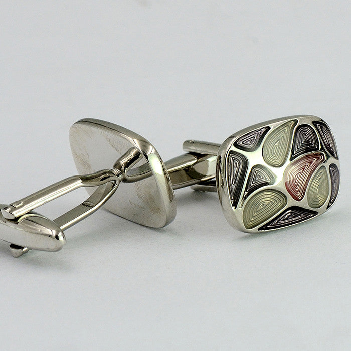 Boutons de chemise en émail bohème