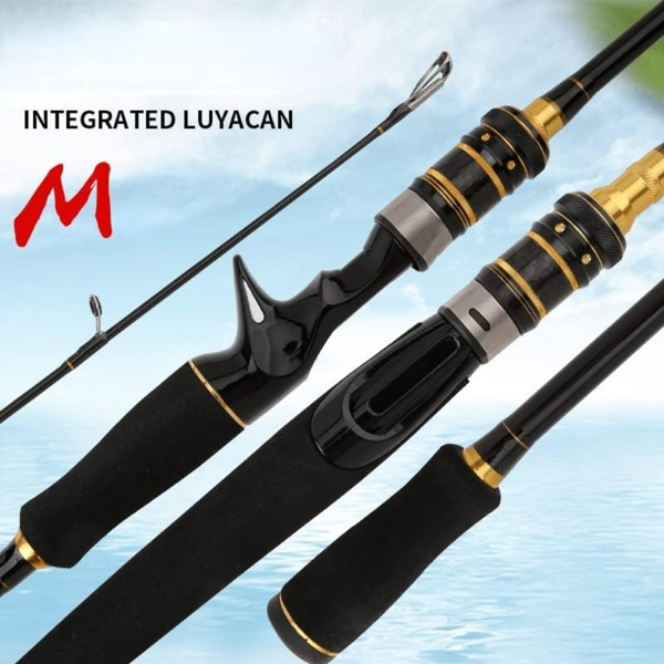 Pêche Rod Pêche Rod Carbon Pêche Baitcasting Rod Voyage Lure Casting Rod 165 Cm-5.4