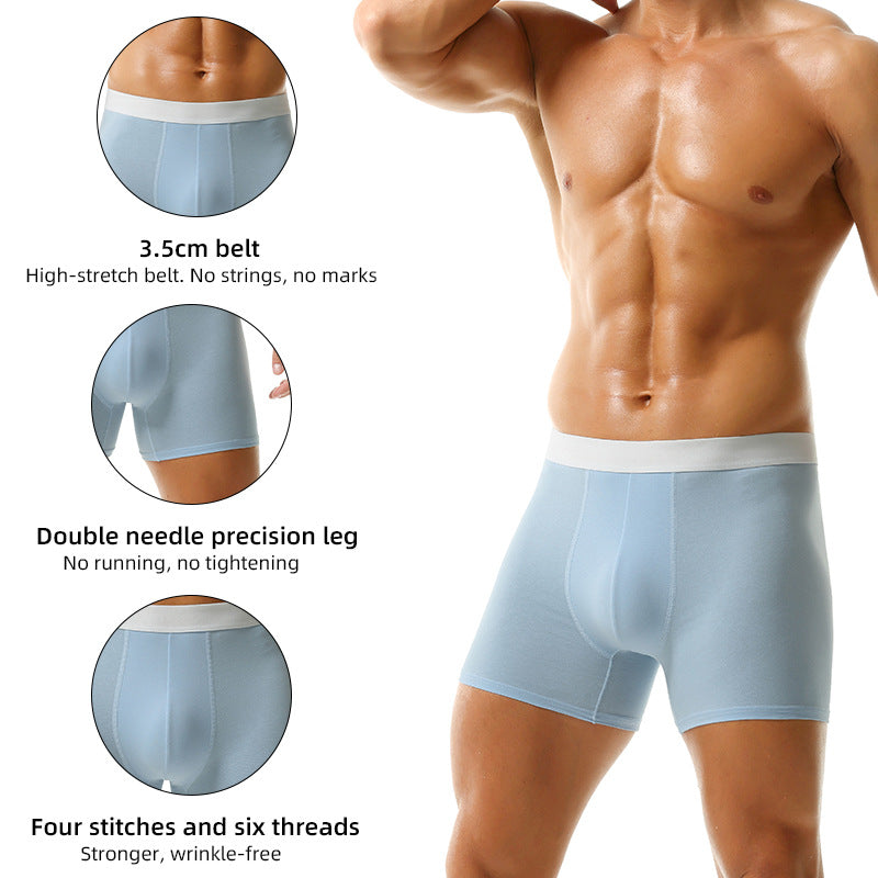 Slip de boxer en coton respirant pour hommes Plus Taille Intimates tout-saison