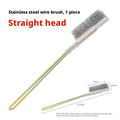 Poignée en fer brosse-Pinceau en acier brosse droite tête-un pack