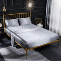 Ensemble de literie satinée Queen King Size Lit Fitted Sheet 4 pièces