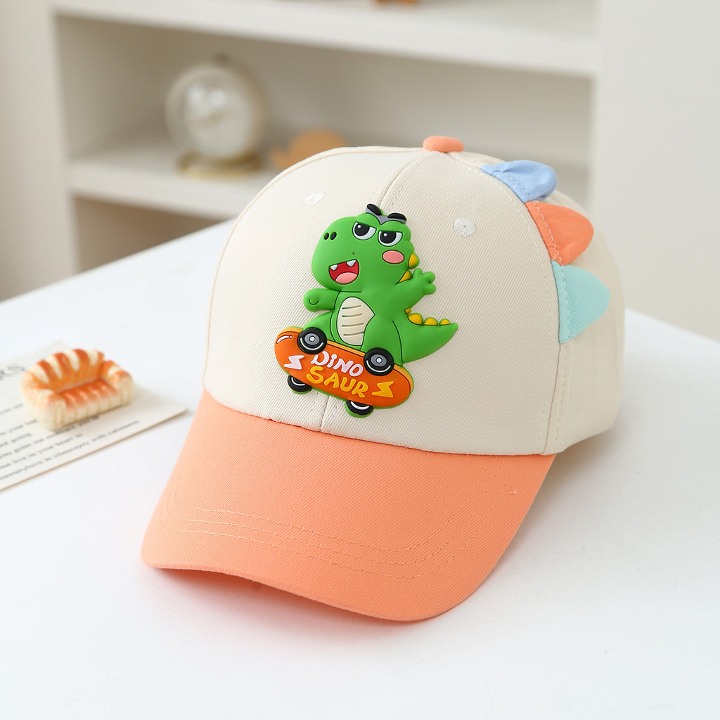 Patinoire d'été pour enfants Vert Dinosaur Cardigan Chapeau de Bonnet Ventilé Pour Bébés Outd