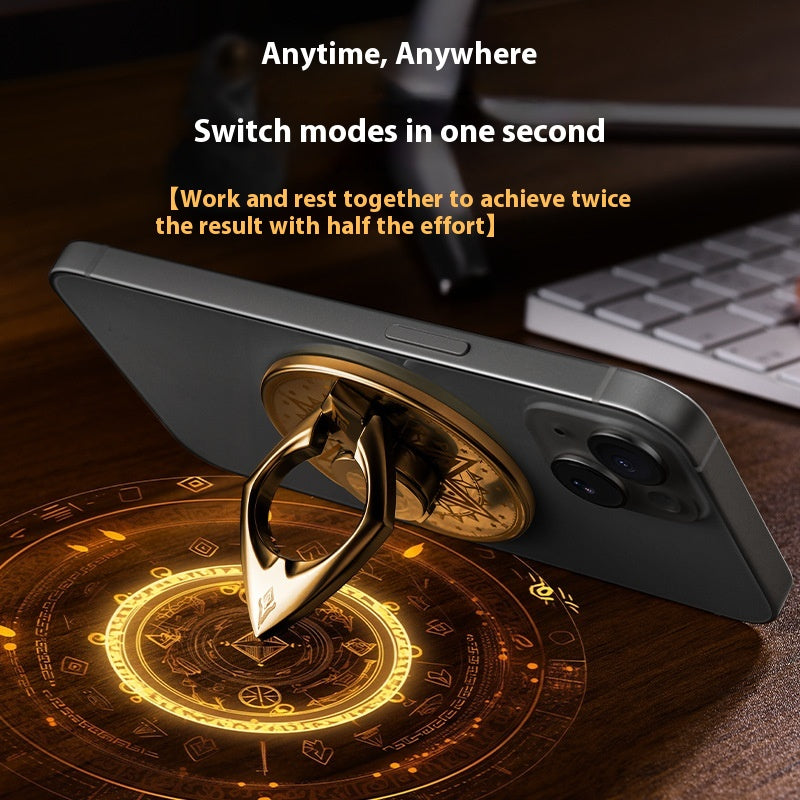 Anneau à fermeture rotative Cool Fingertip Gyro Magnetic Bracket