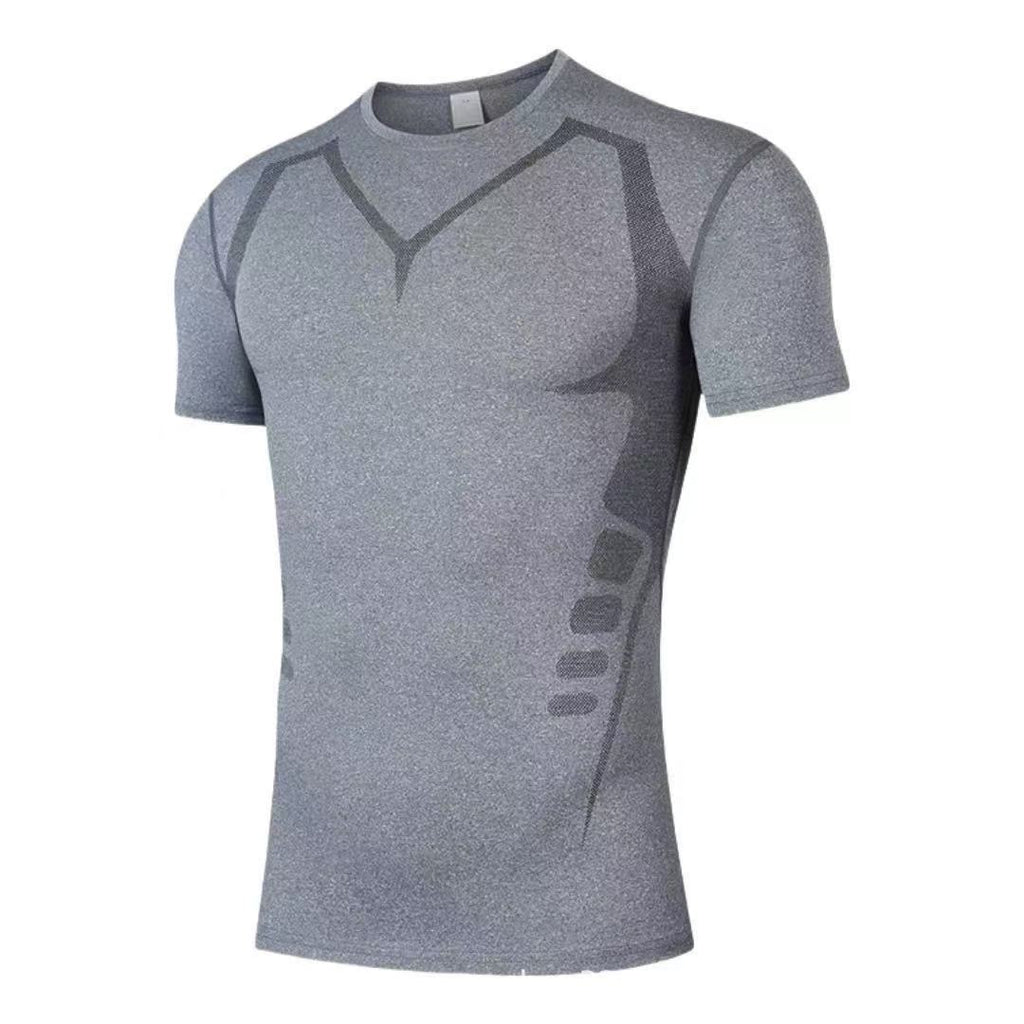 Haute élasticité Séchage rapide Forme-fitting manches courtes Sweat-wicking et Brea