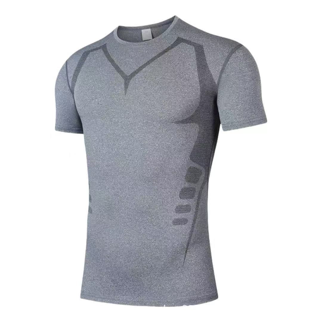Haute élasticité Séchage rapide Forme-fitting manches courtes Sweat-wicking et Brea