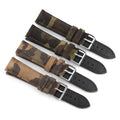 Bracelet de montre en cuir véritable Camouflage créatif et polyvalent