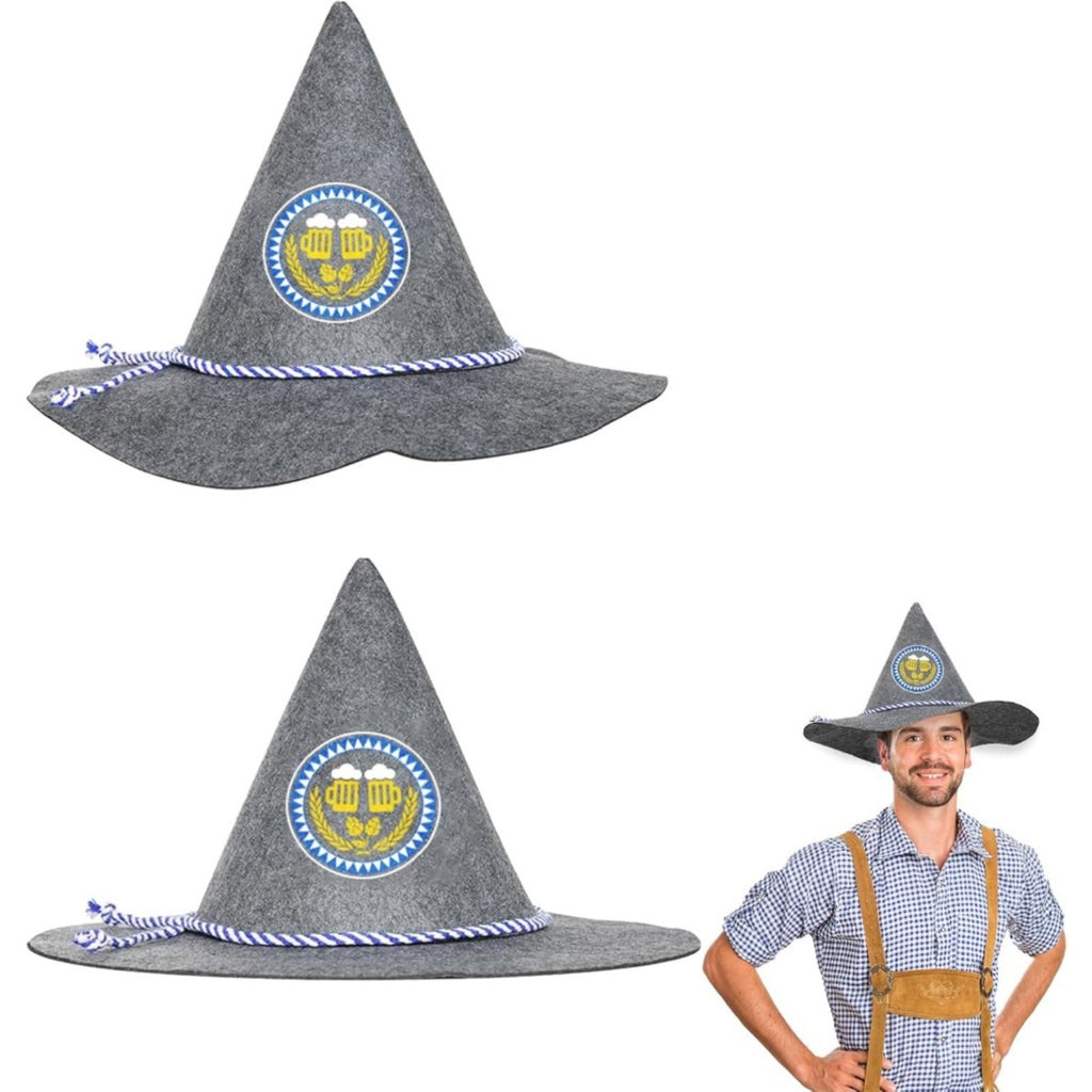 2-Pack Traditional Carnaval Hat Oktoberfest Accessoires de costume pour adultes