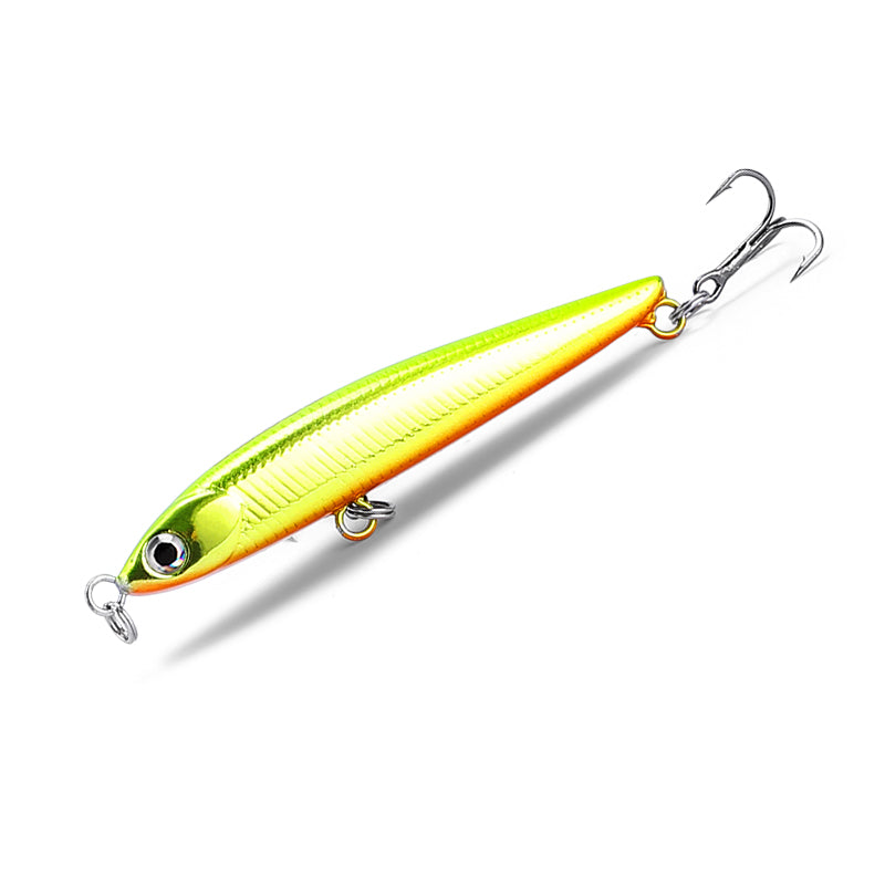 Long-distance casting of artificial lures for freshwater streams
