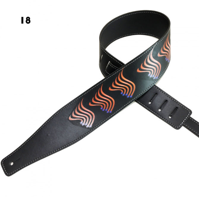 Couleur Impression Folk Guitar Strap Accessoires instrument de musique