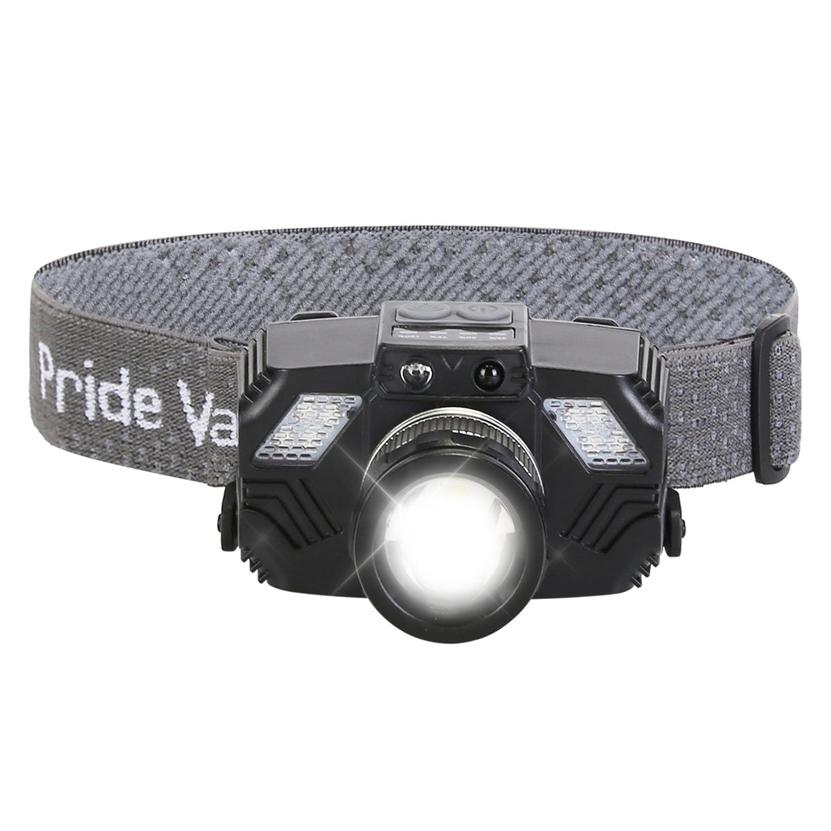 1Pc Capteur de mouvement Lampe de phare LED Zoomable Lampe de poche Étanche à l'extérieur de secours H