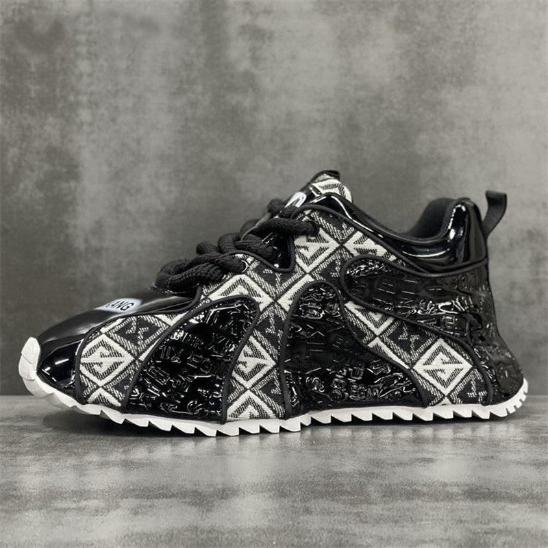 Men's Lightweight Bottom Thick Pitching Embroidery Youth Fashion Shoes