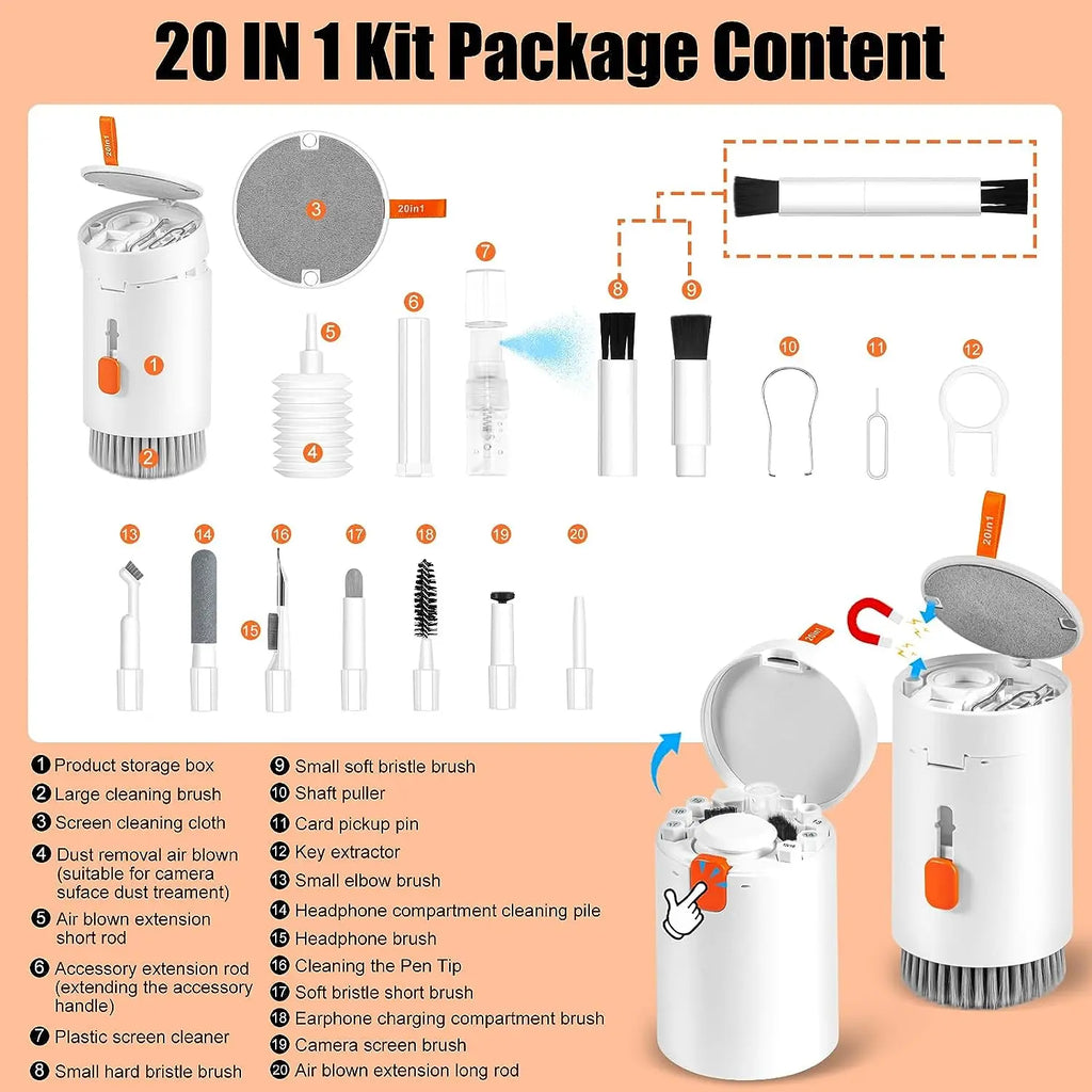 20-in-1 Mobile Phone Screen Cleaning Kit