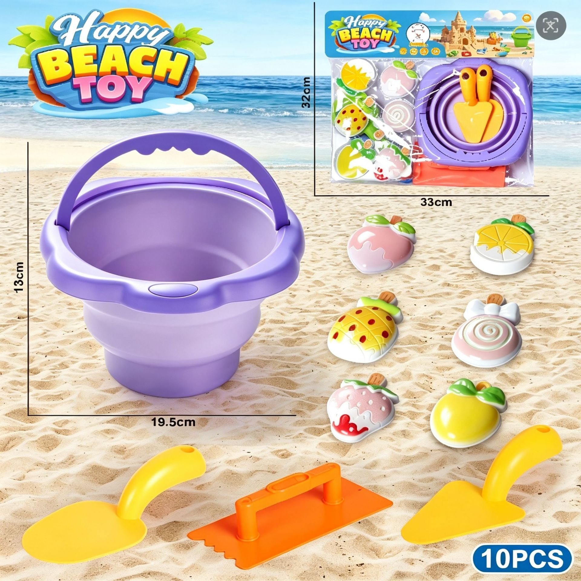 Ensemble d'outils de jeu de sable de plage pour enfants