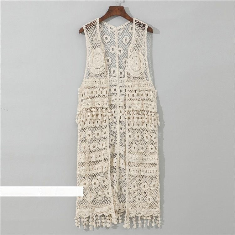 Veste de Tassel tricotée à la main pour les femmes d'été