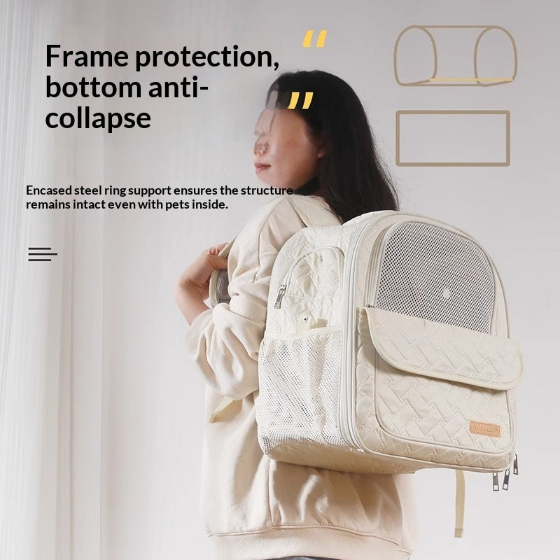 Cat Carrier Space Capsule Sac à Dos Portable Portable Respirant pour animaux de compagnie pour Ou