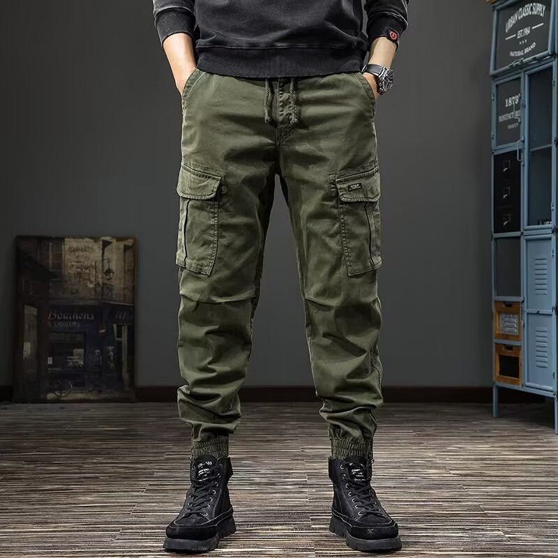 Le printemps et l'automne, style rue, les pantalons de jogging décontractés en bon état