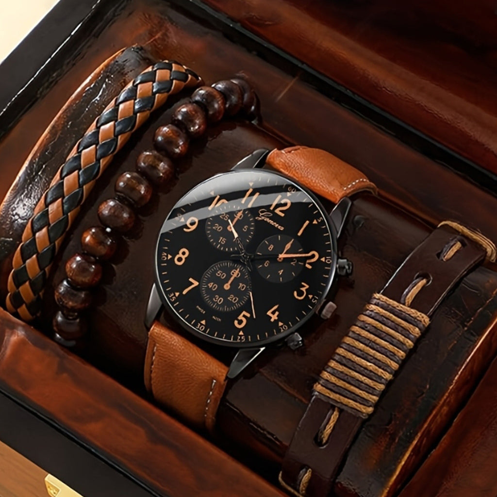 Montre Quartz ceinture avec bracelet tissé