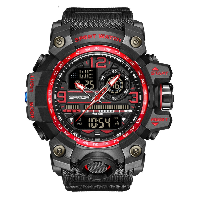 Tendance Multi-fonctionnel Sports Lumineux montre étudiante en plein air