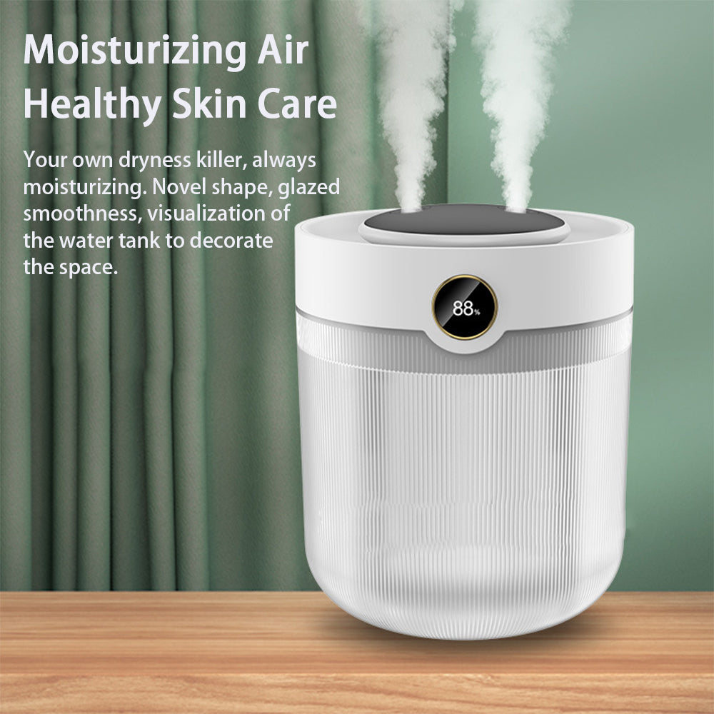 Grand Capacité 2L Humidité Affichage numérique Double Spray Humidificateur USB Silent Home Desktop