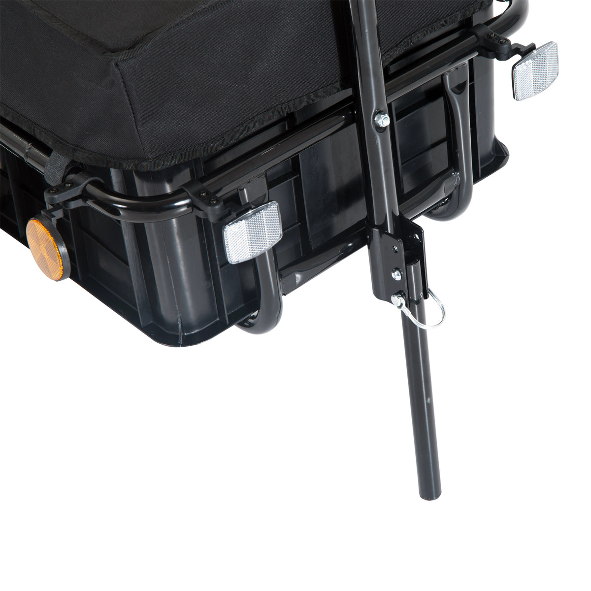 Bicycle trailer with removable box and waterproof cover