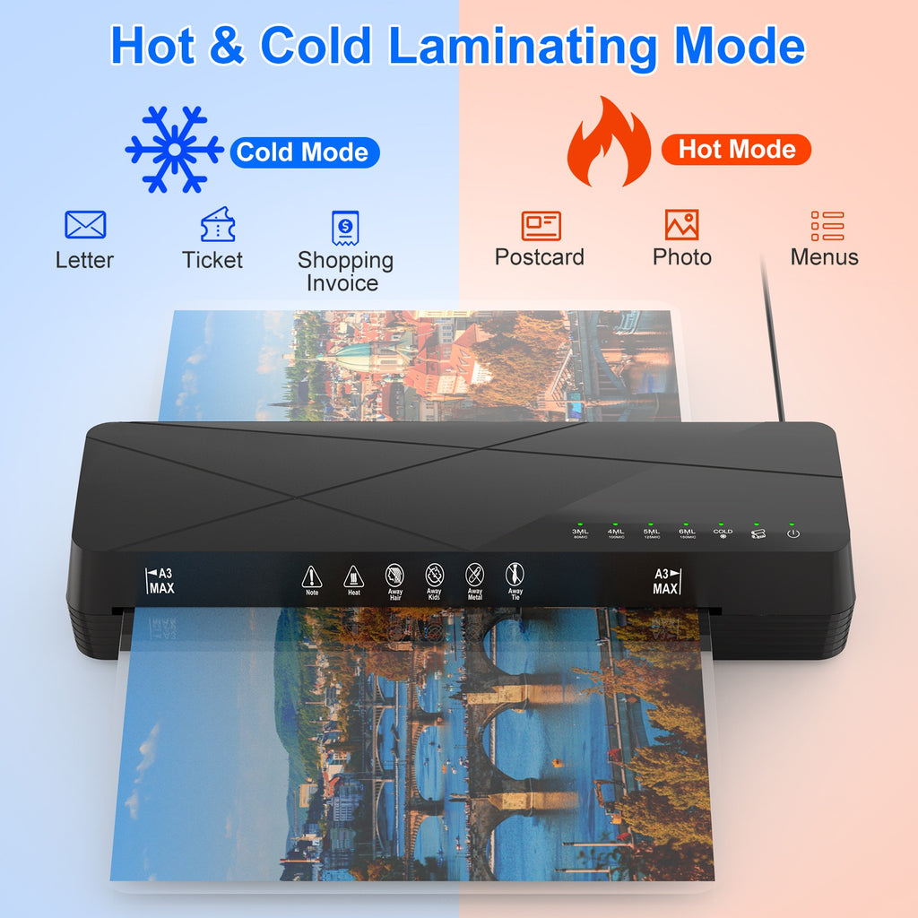 Machine de laminateur de 13 pouces 1Pc et laminateur thermique personnel en mode froid A4 avec fonction ABS