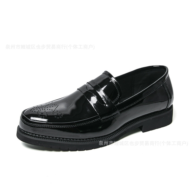 Chaussures en cuir sculpté d'automne pour hommes