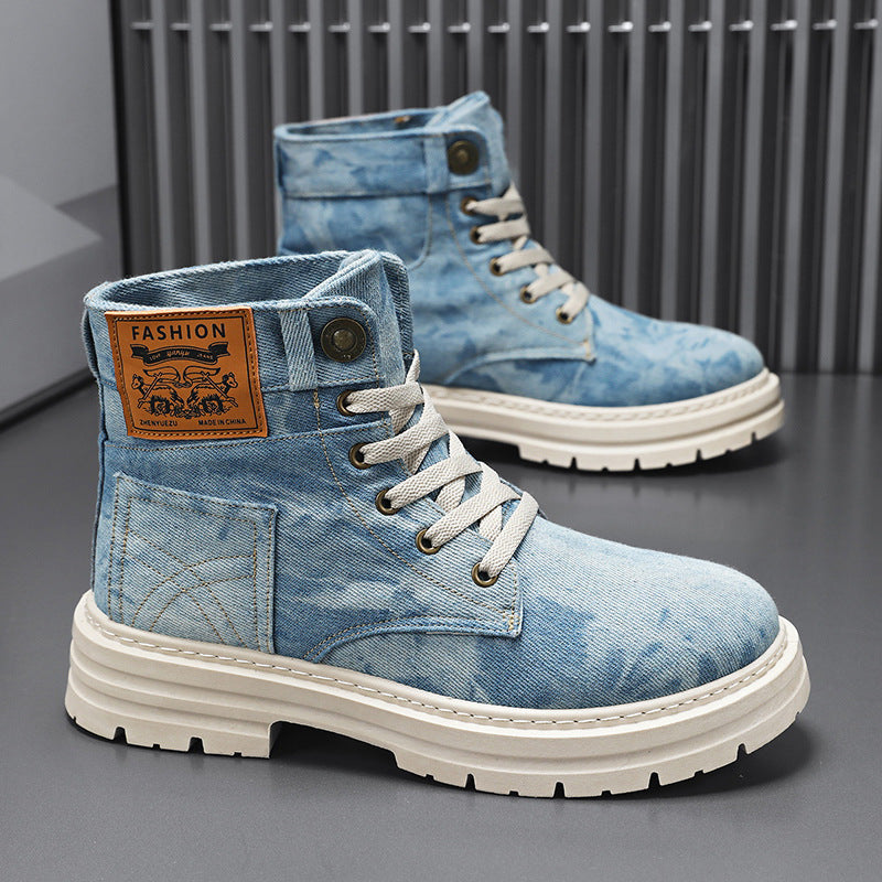 Bottes hautes pour hommes de style britannique
