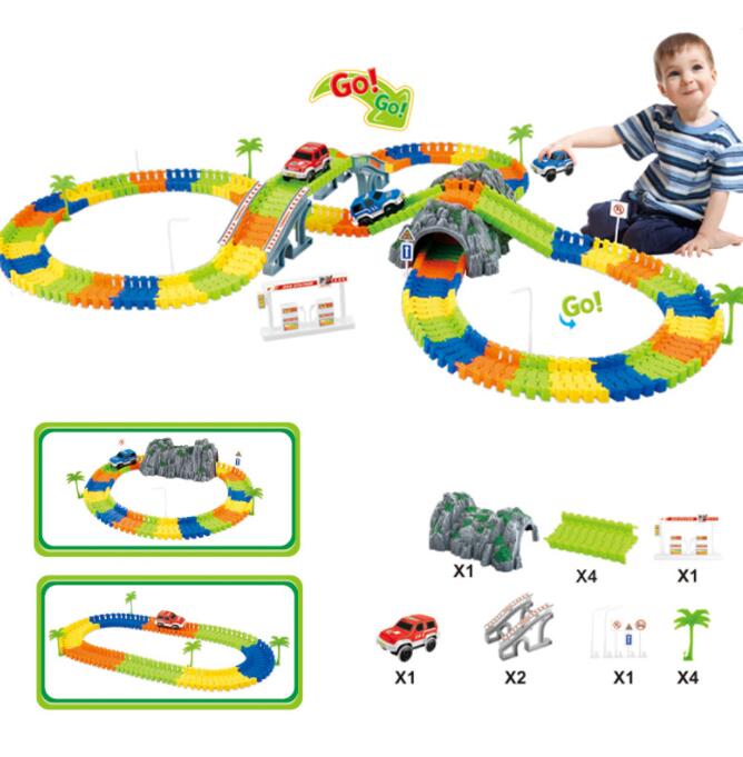Jouets d'assemblage de bricolage de piste électrique pour enfants