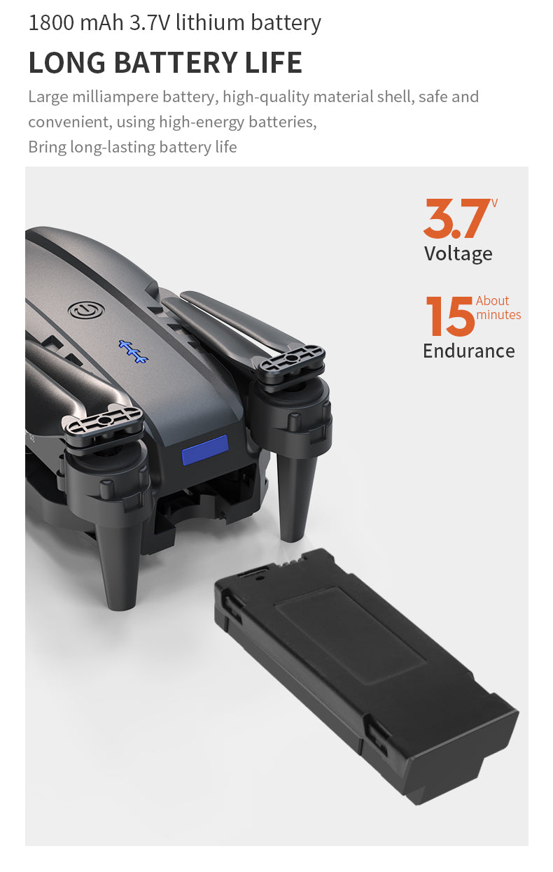 E99Pro - Caméra double - Double Batterie-noir