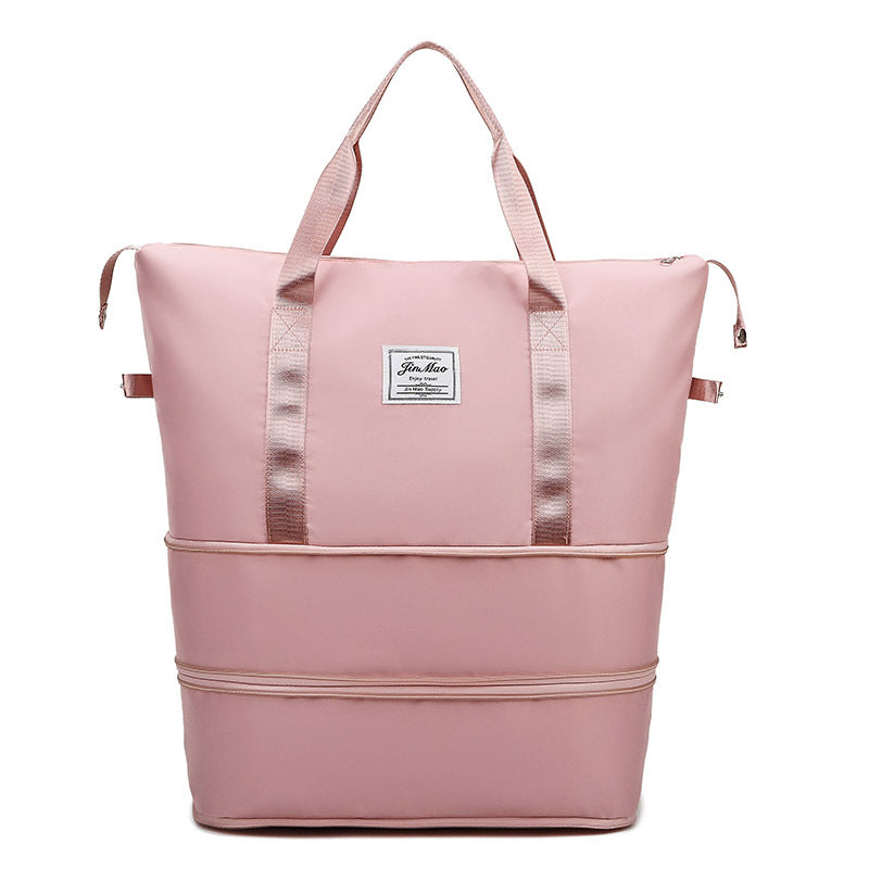 Sac de voyage Grande capacité Double expansion Portable Gym Sac à bagages étudiant Sto