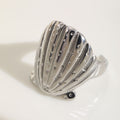 Anneau ouvert réglable en acier inoxydable Ocean Inspired