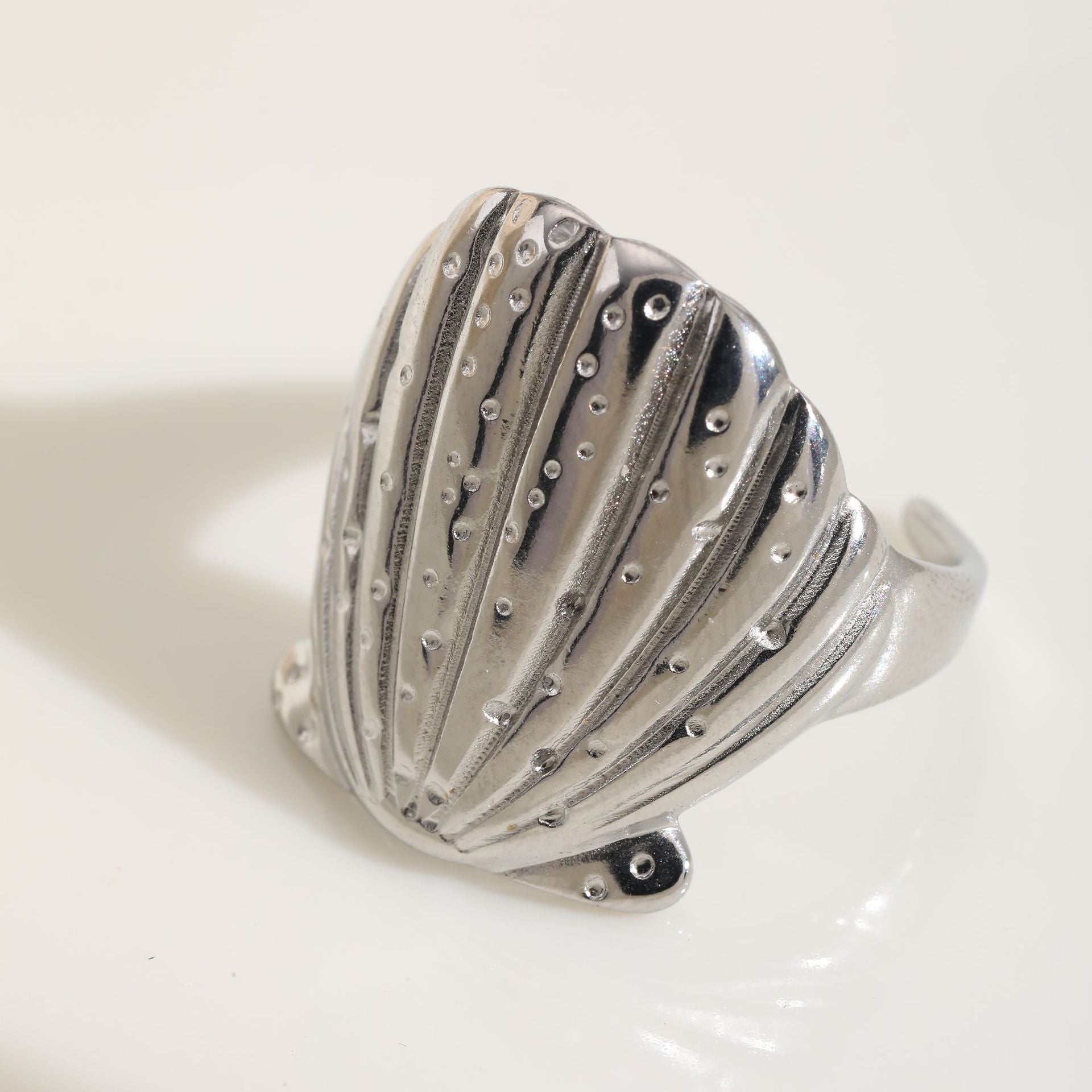 Anneau ouvert réglable en acier inoxydable Ocean Inspired
