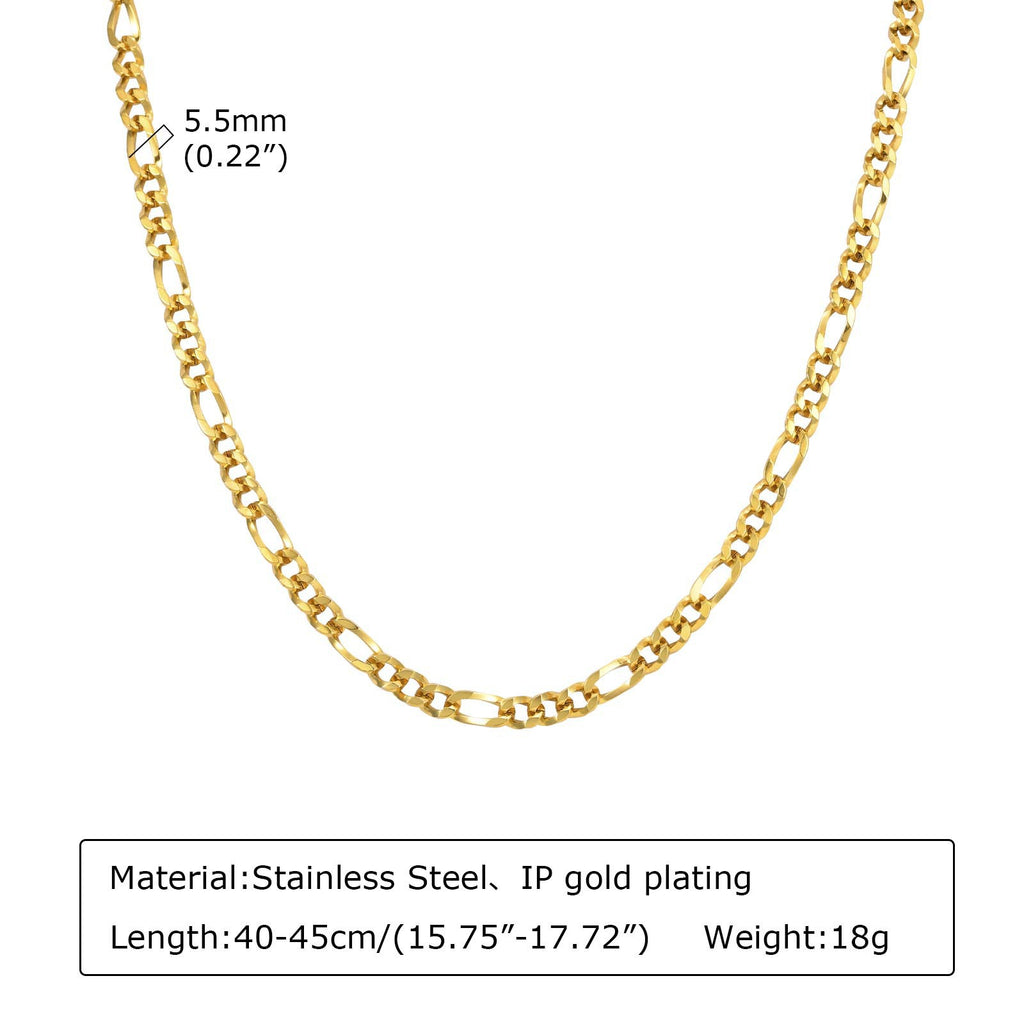 Collier en acier inoxydable pour hommes