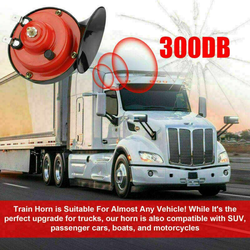 12V 300DB Super Loud Train Horn Waterproof pour moto camion VUS bateau