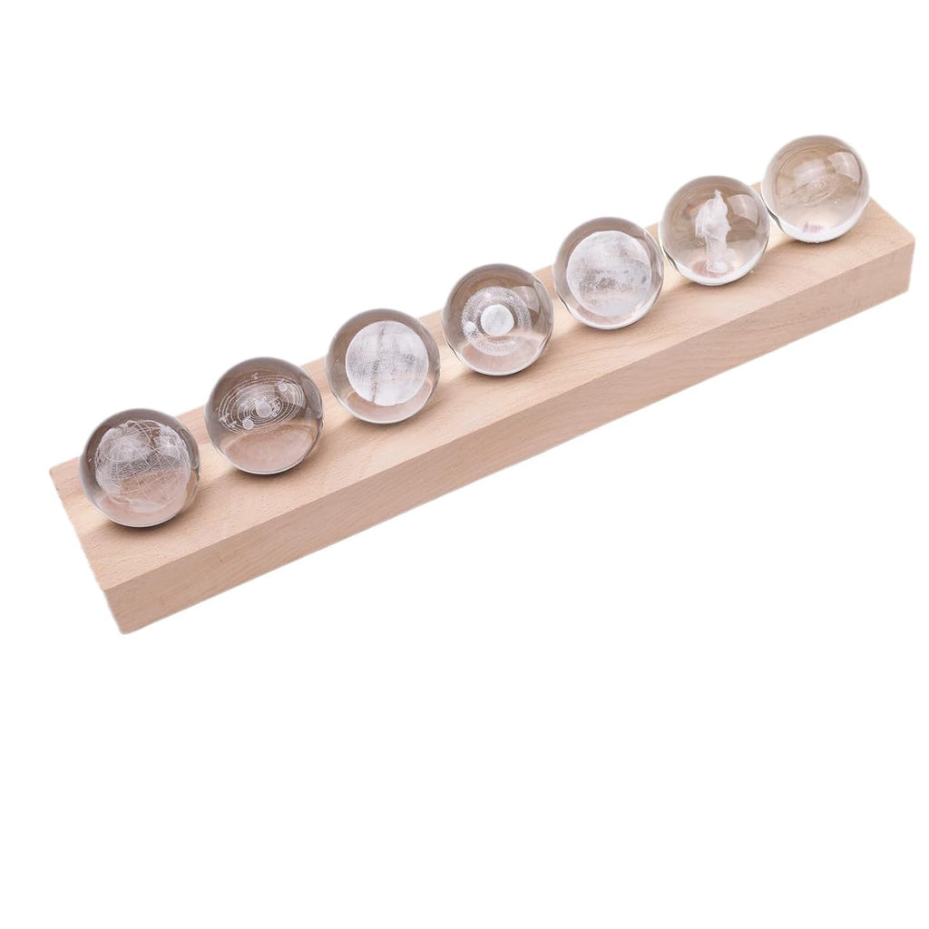 7 Grande Galaxy cristal ornements petite lampe de nuit