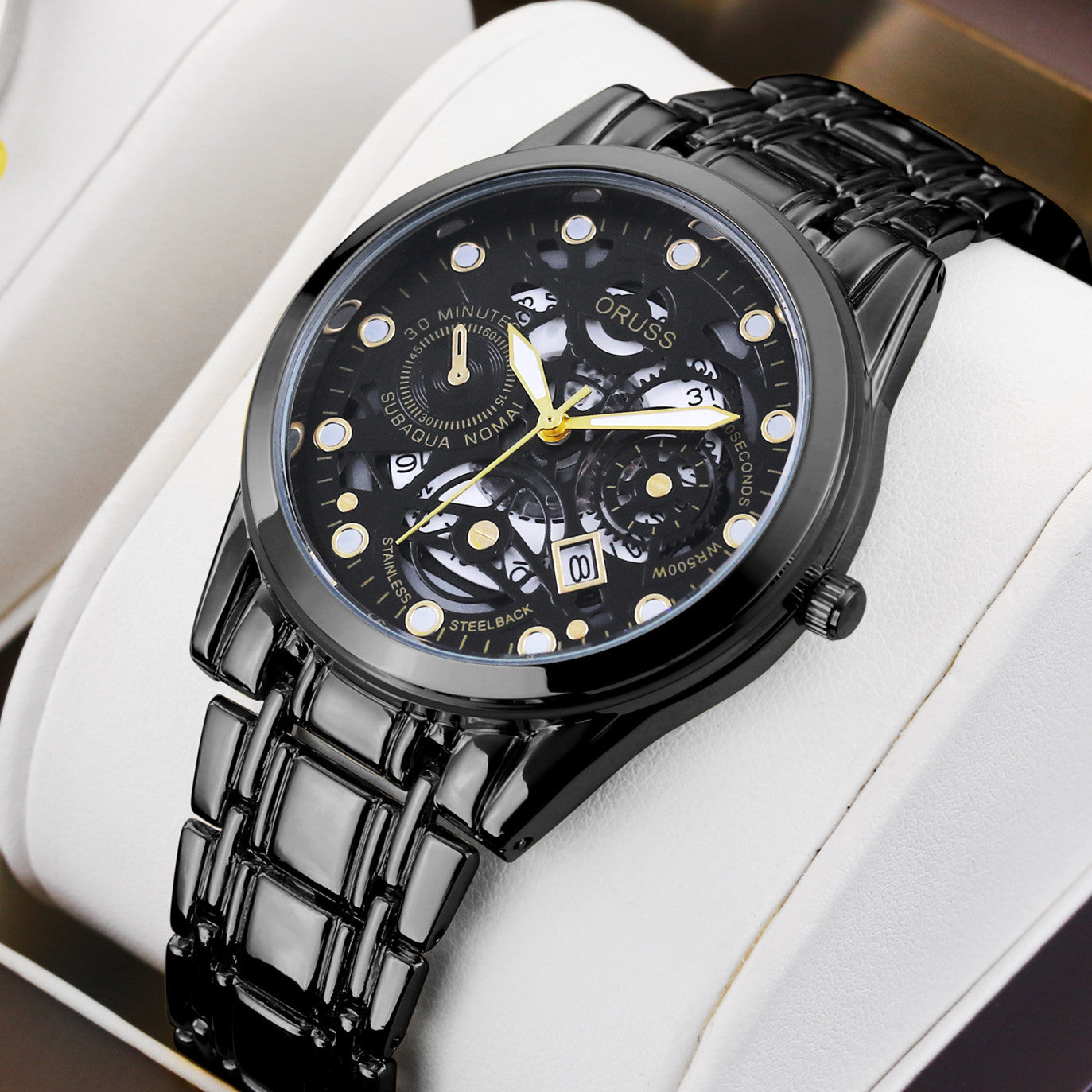 Mouvement automatique de montres Quartz Hollow