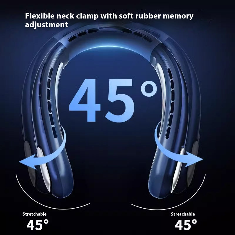 Usb Rechargeable Long Endurance Mute Sans feuille Halter Petit ventilateur Portable Outdoor