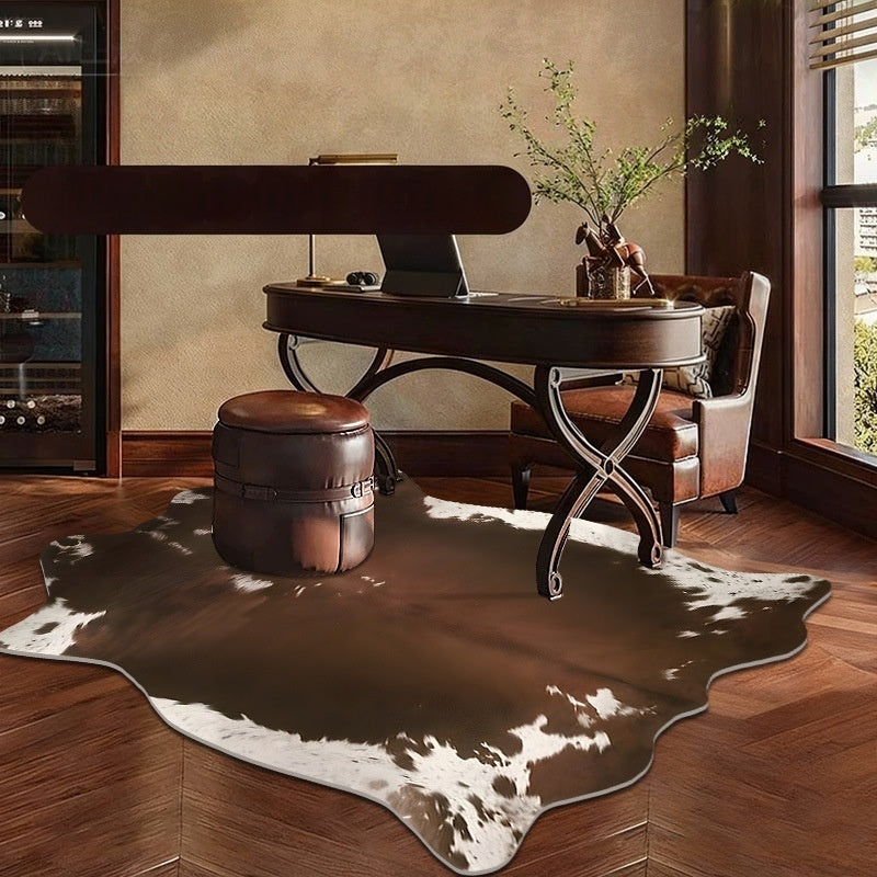 Motif de peau animale Soft Living Room Non Slip Rug