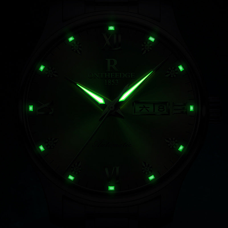 Montre mécanique de haute qualité étanche Luminous Business Pure
