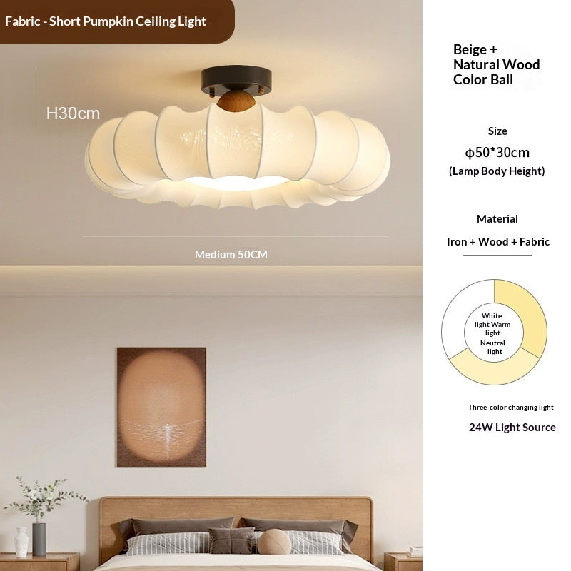 Vintage style chambre plafond lumière Mid Century inspiré Creative citrouille en forme de fixation