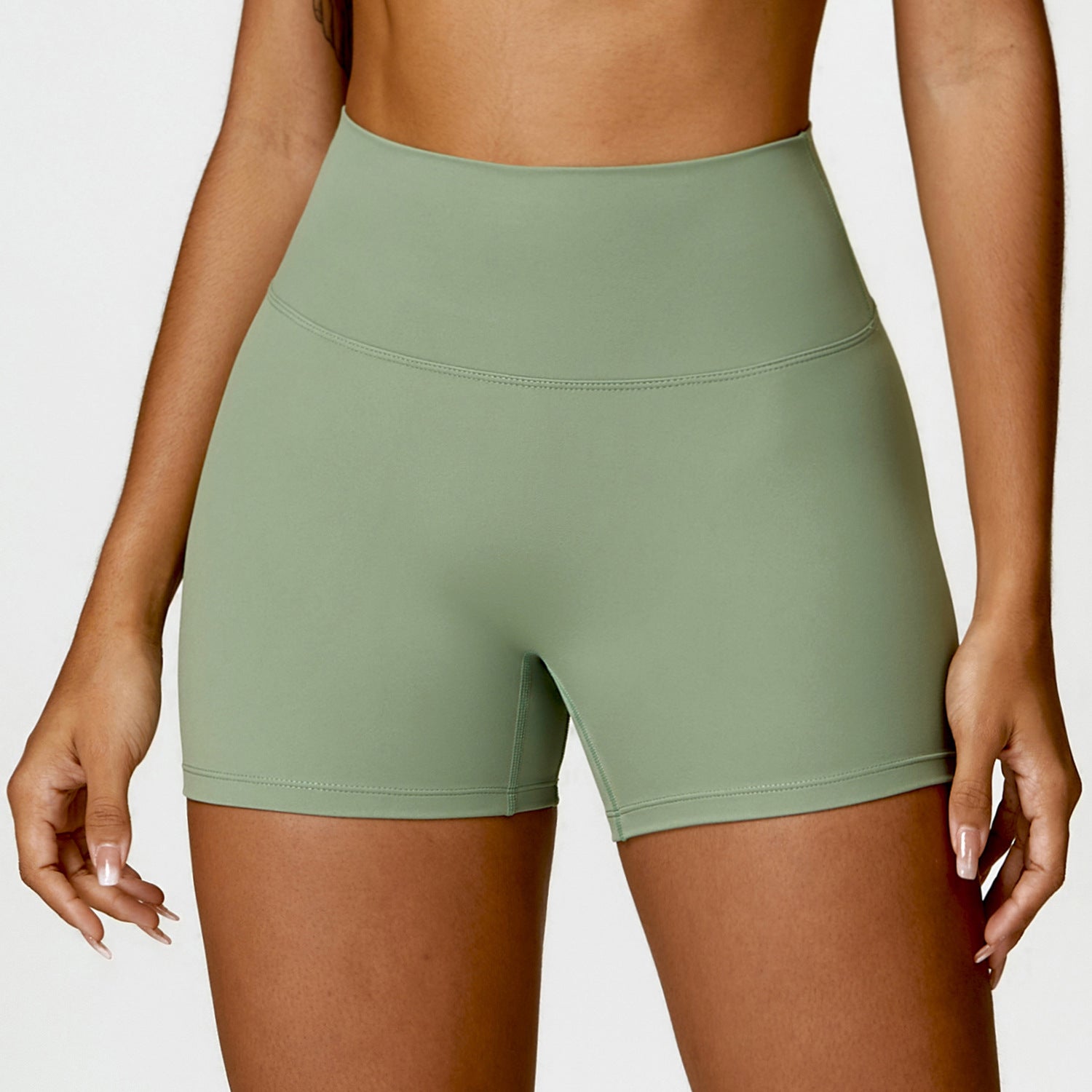 Short de yoga haute taille Belly Contracting Peach Hip Lifting Sport Short